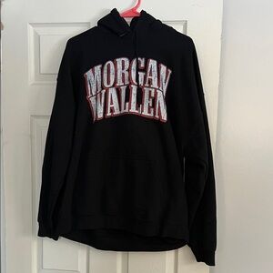 Like new Morgan Wallen Black Hoodie Sweater